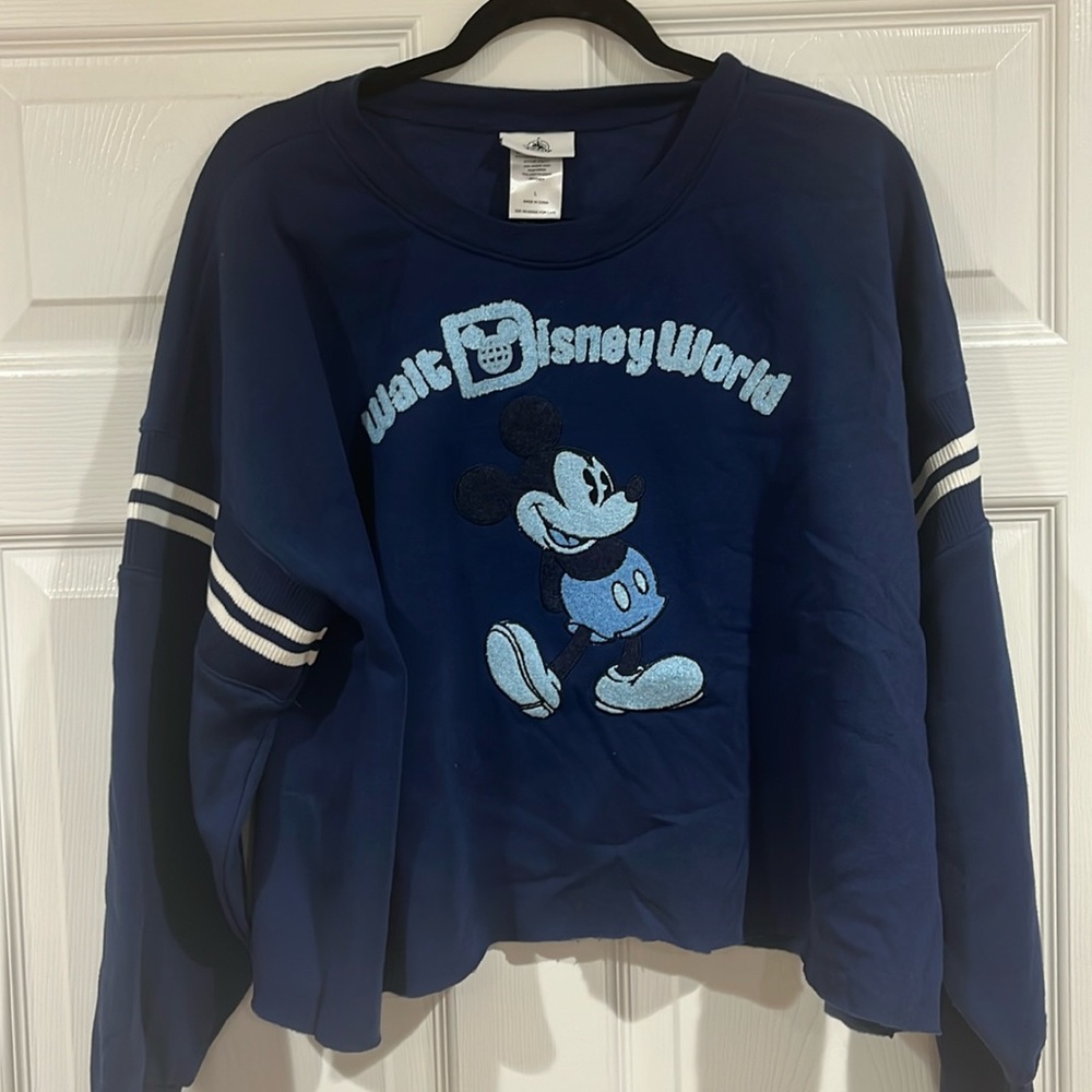 Large walt Disney world sweatshirt/ long sleeve crew neck